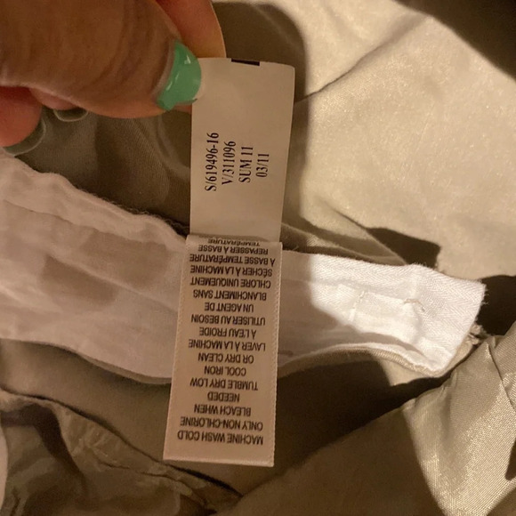 BANANA REPUBLIC  Martin Fit Beige Cotton Trousers Sz 6 - Picture 14 of 17